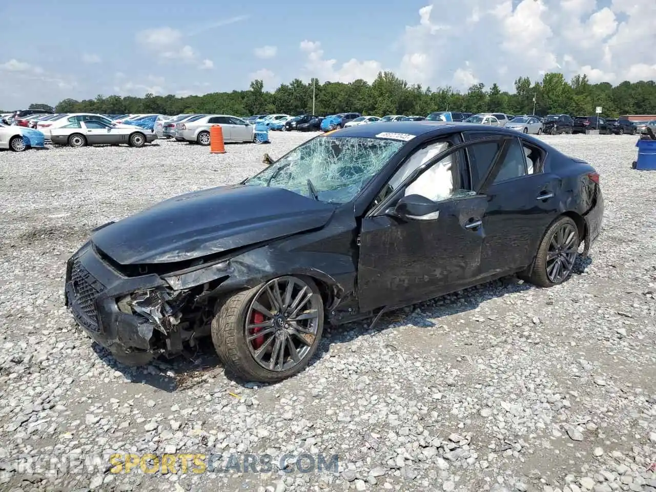 1 Photograph of a damaged car JN1FV7DP0MM850286 INFINITI Q50 2021