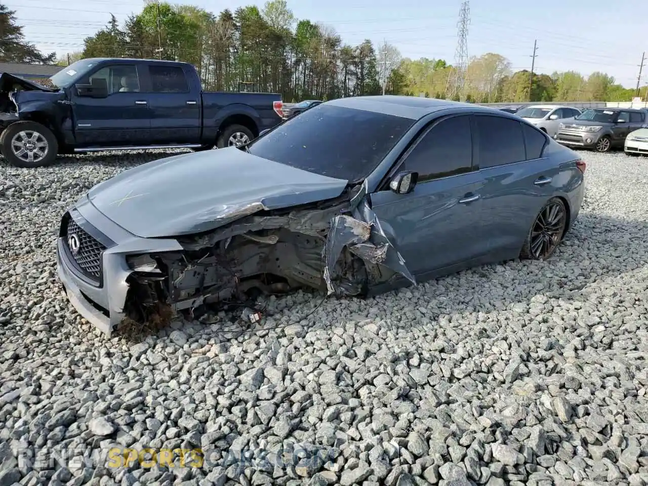 1 Фотография поврежденного автомобиля JN1FV7DP1MM850085 INFINITI Q50 2021