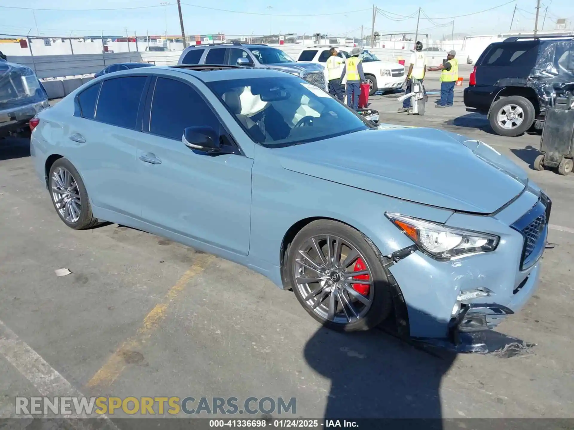 1 Photograph of a damaged car JN1FV7DP3MM850752 INFINITI Q50 2021