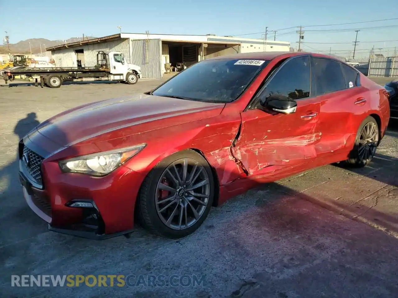 1 Photograph of a damaged car JN1FV7DP4MM850257 INFINITI Q50 2021