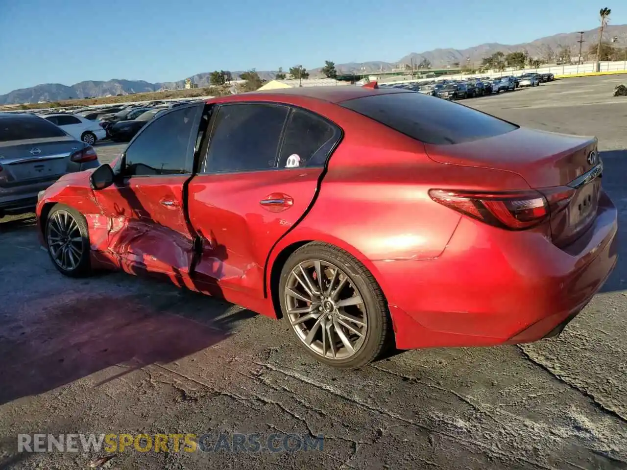 2 Photograph of a damaged car JN1FV7DP4MM850257 INFINITI Q50 2021