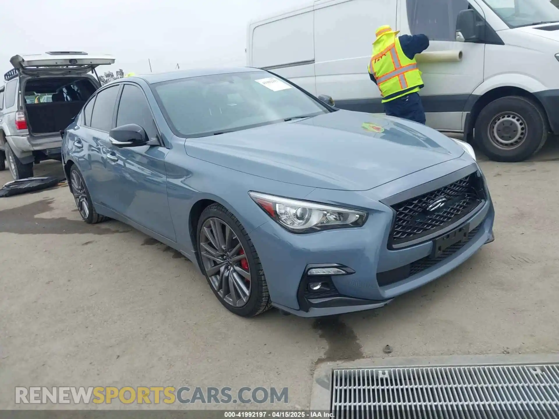 1 Photograph of a damaged car JN1FV7DP8MM850486 INFINITI Q50 2021