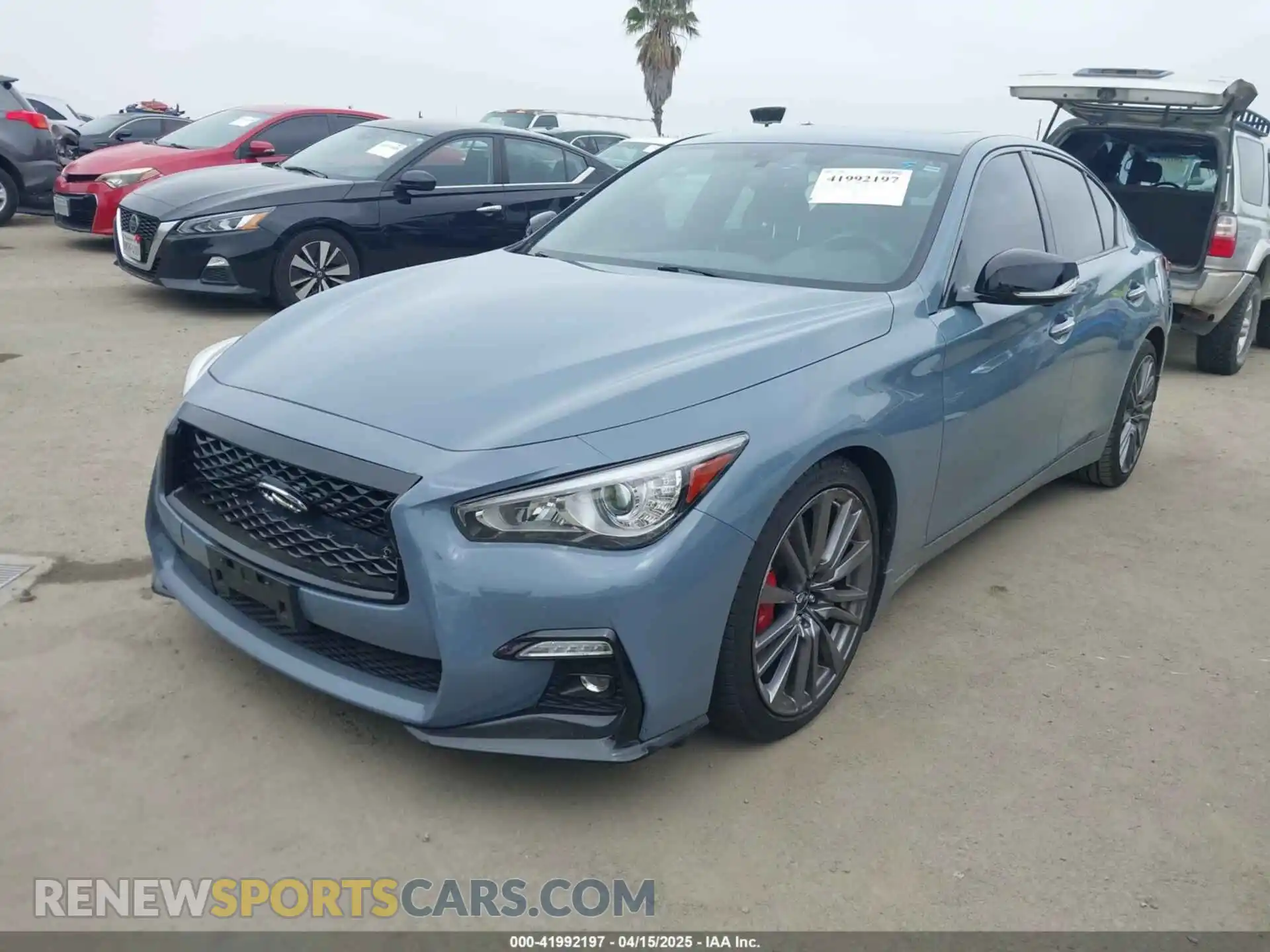 2 Photograph of a damaged car JN1FV7DP8MM850486 INFINITI Q50 2021