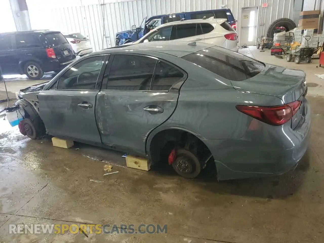 2 Фотография поврежденного автомобиля JN1FV7DR4MM880053 INFINITI Q50 2021