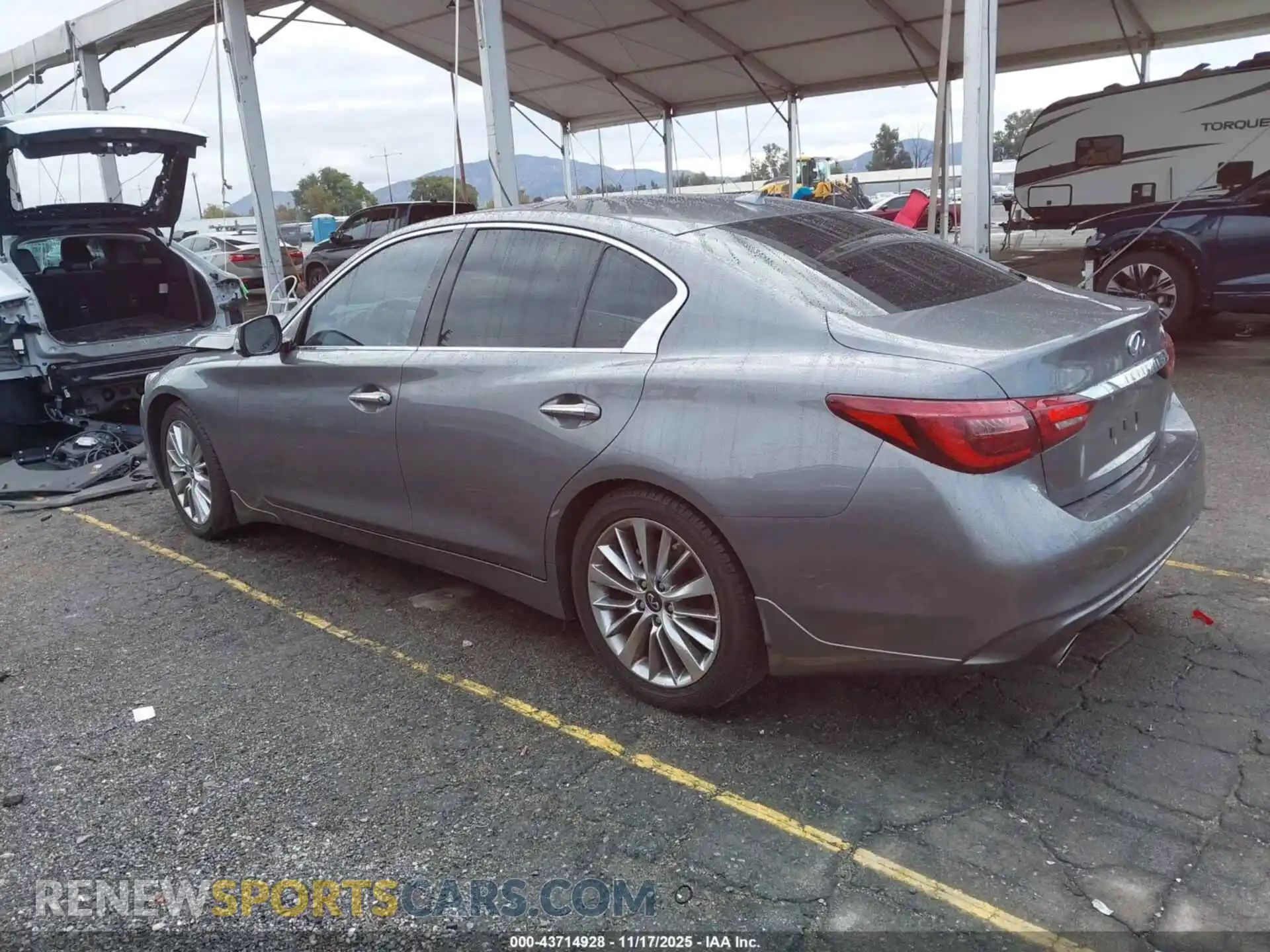 3 fotografías del automóvil dañado JN1EV7BP0PM510042 INFINITI Q50 2023