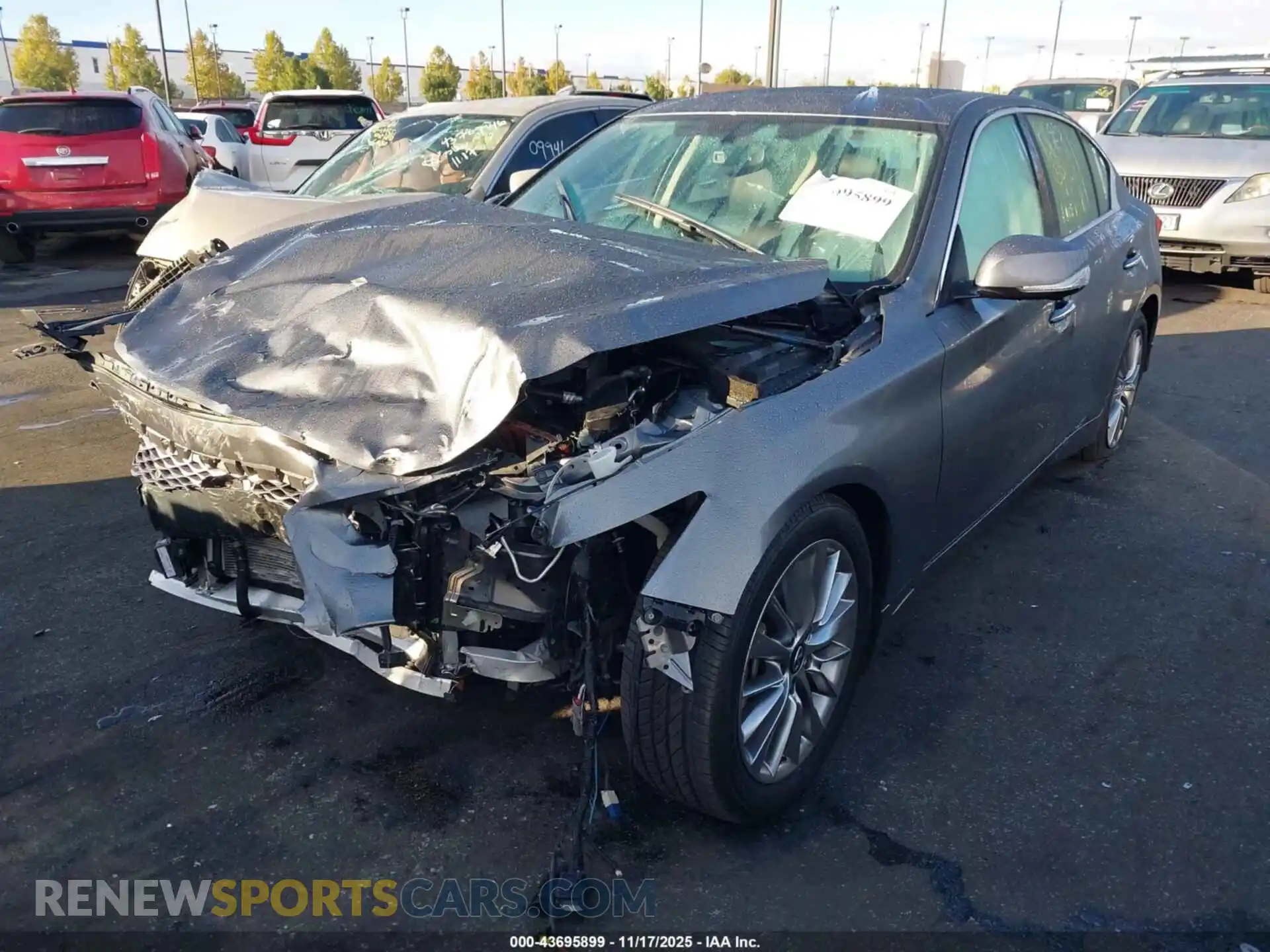 2 fotografías del automóvil dañado JN1EV7BP1PM510762 INFINITI Q50 2023