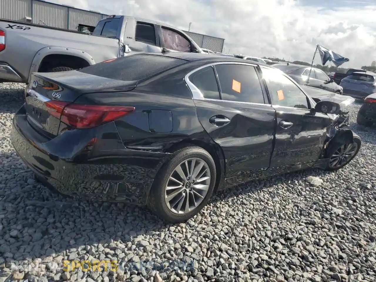 3 fotografías del automóvil dañado JN1EV7BP2PM510575 INFINITI Q50 2023