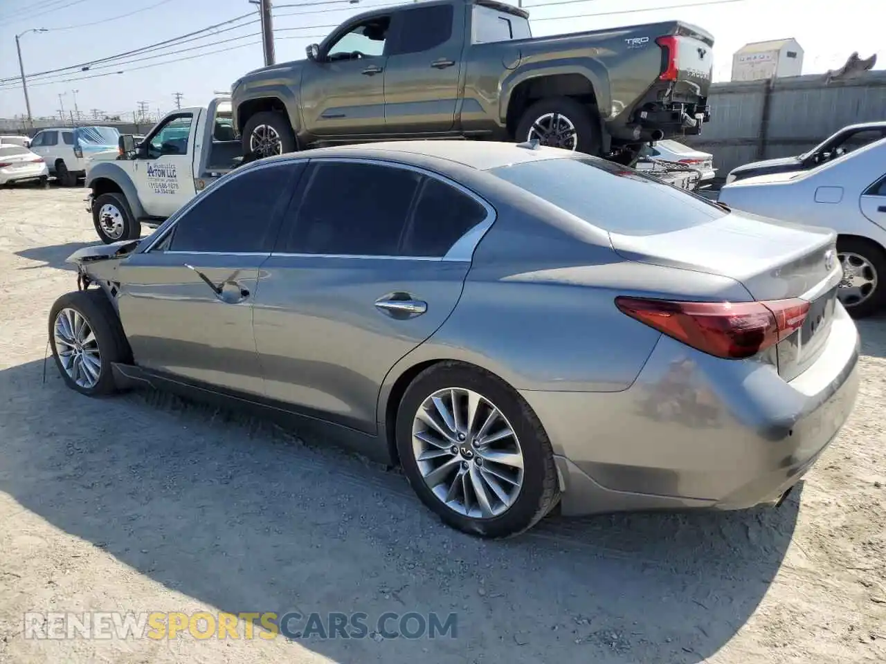 2 fotografías del automóvil dañado JN1EV7BP2PM512181 INFINITI Q50 2023