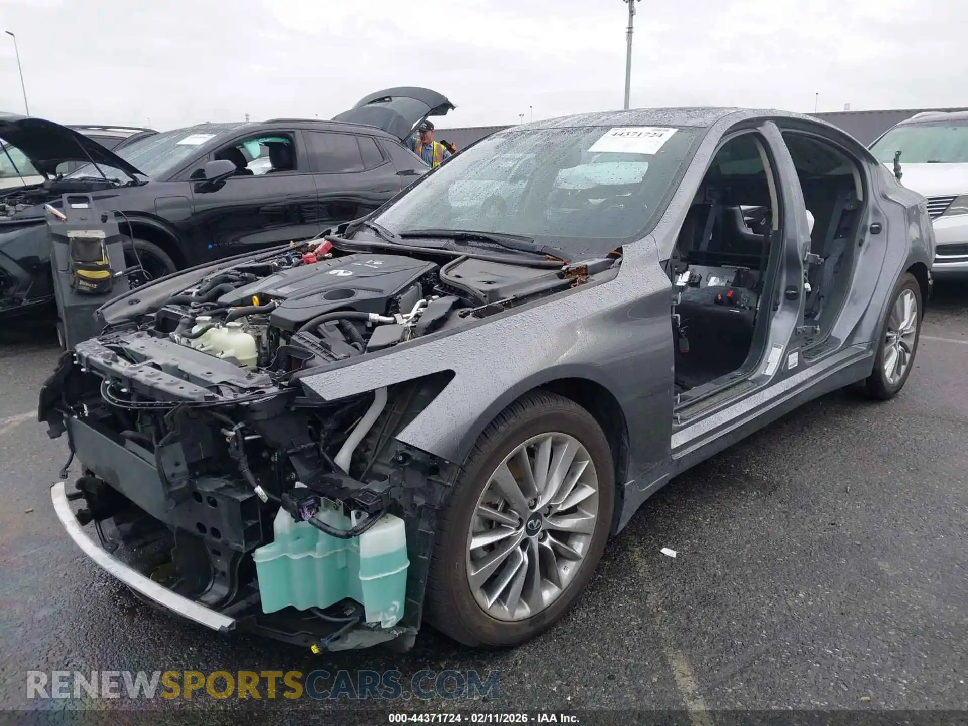 2 fotografías del automóvil dañado JN1EV7BP3PM510732 INFINITI Q50 2023