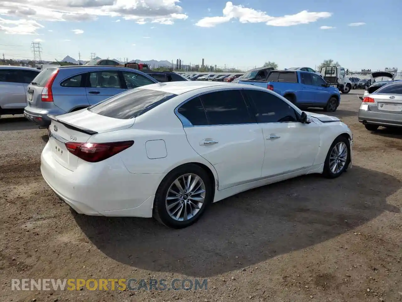 3 fotografías del automóvil dañado JN1EV7BP3PM511962 INFINITI Q50 2023