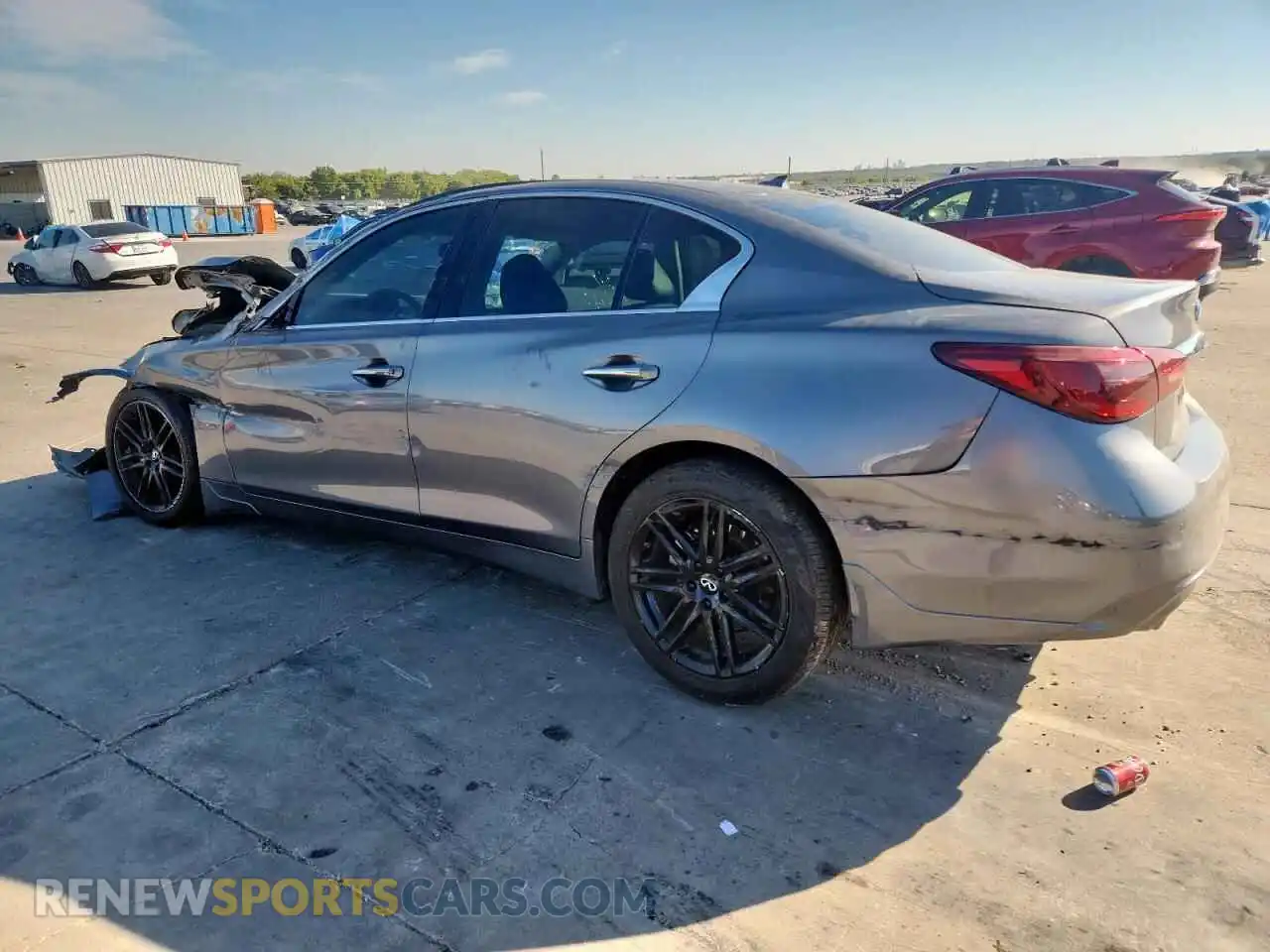 2 fotografías del automóvil dañado JN1EV7BP3PM512318 INFINITI Q50 2023