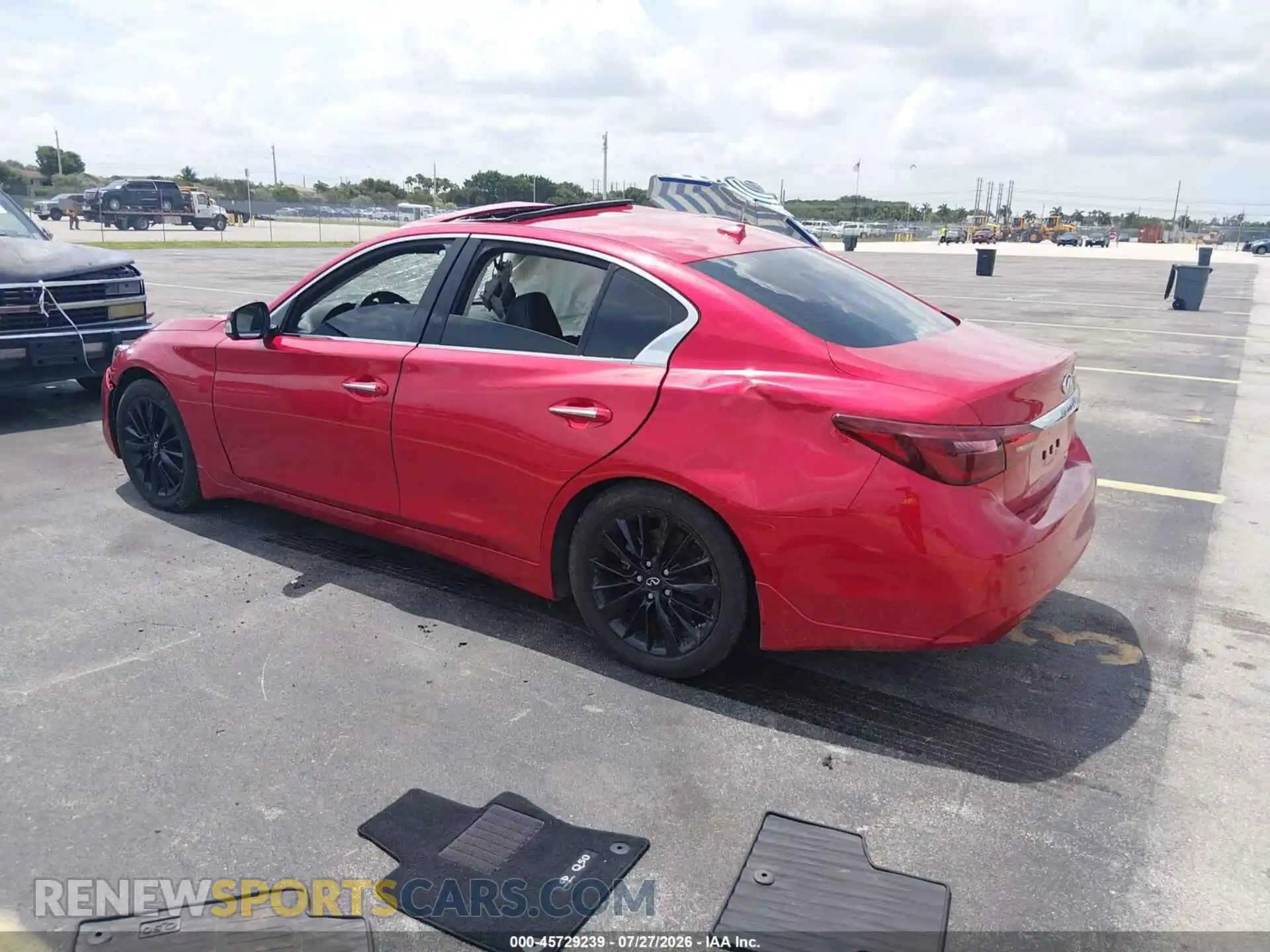 3 fotografías del automóvil dañado JN1EV7BP4PM510545 INFINITI Q50 2023