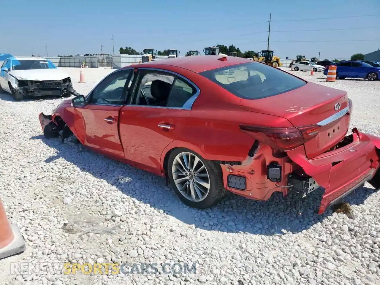 2 fotografías del automóvil dañado JN1EV7BP5PM511414 INFINITI Q50 2023