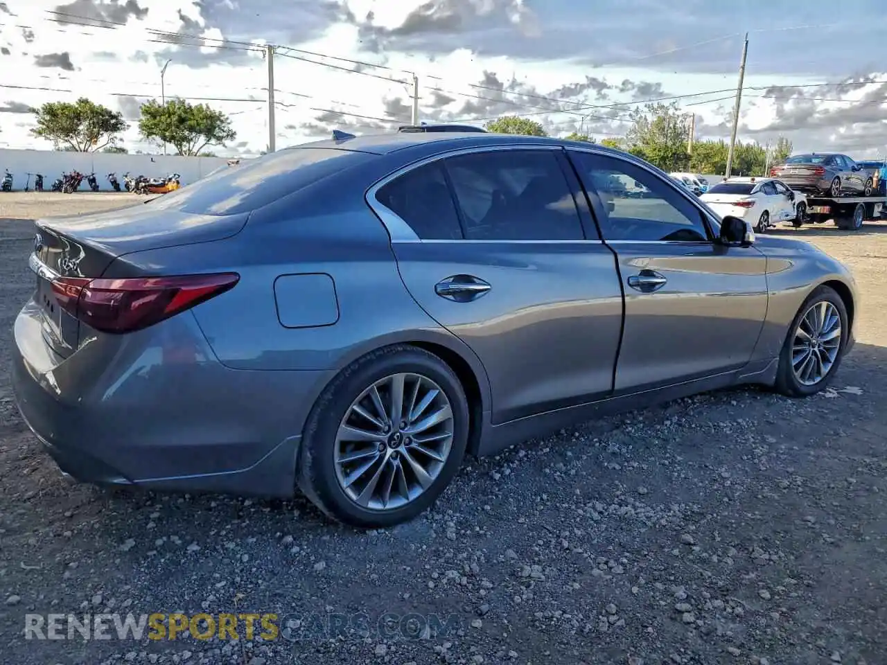 3 fotografías del automóvil dañado JN1EV7BP5PM513003 INFINITI Q50 2023