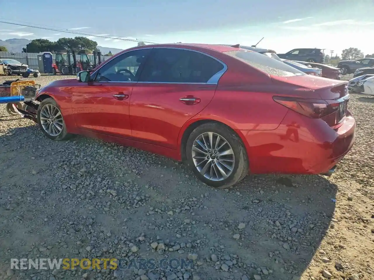 2 fotografías del automóvil dañado JN1EV7BP6PM512510 INFINITI Q50 2023
