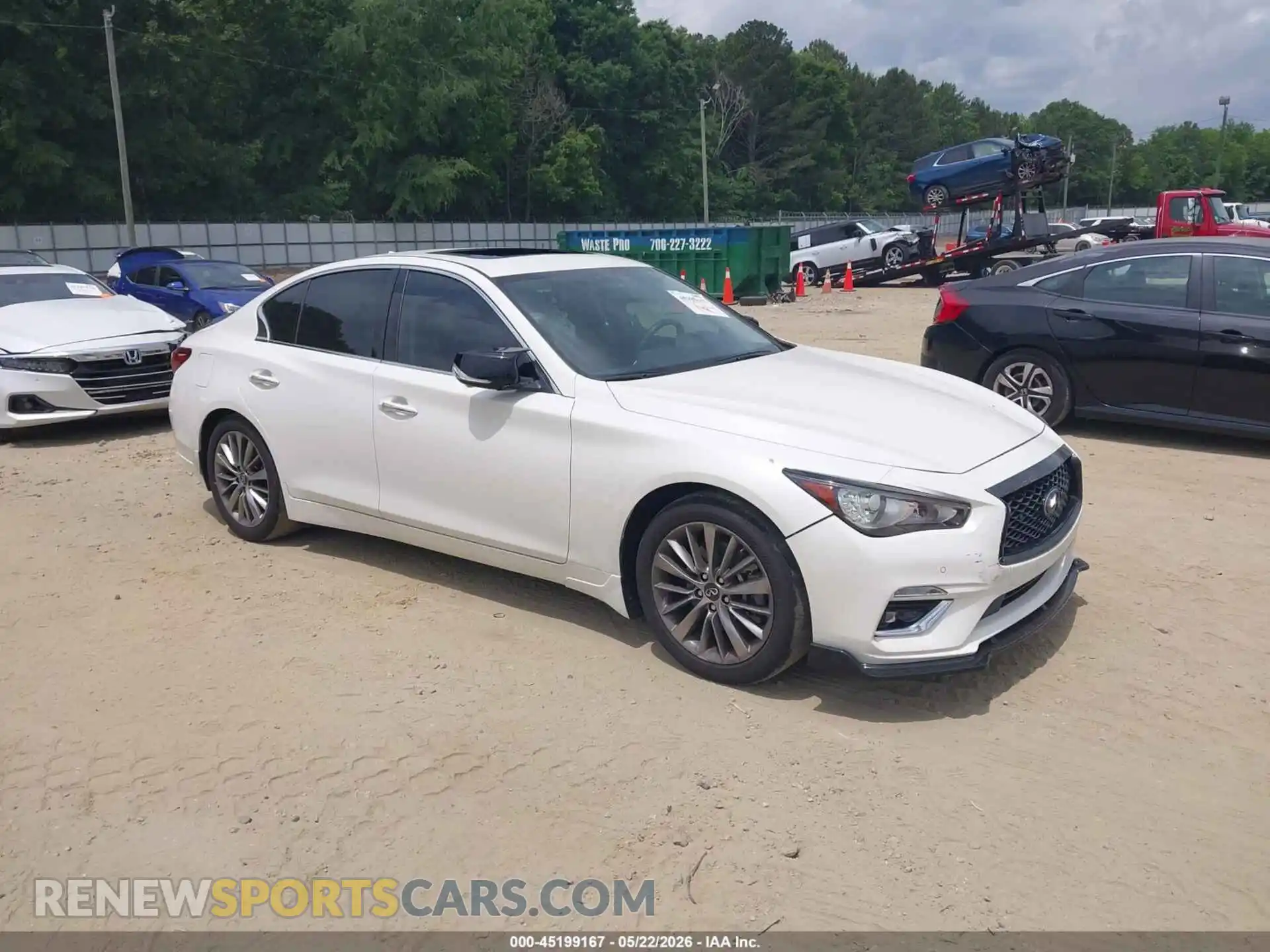 1 fotografías del automóvil dañado JN1EV7BP8PM513058 INFINITI Q50 2023