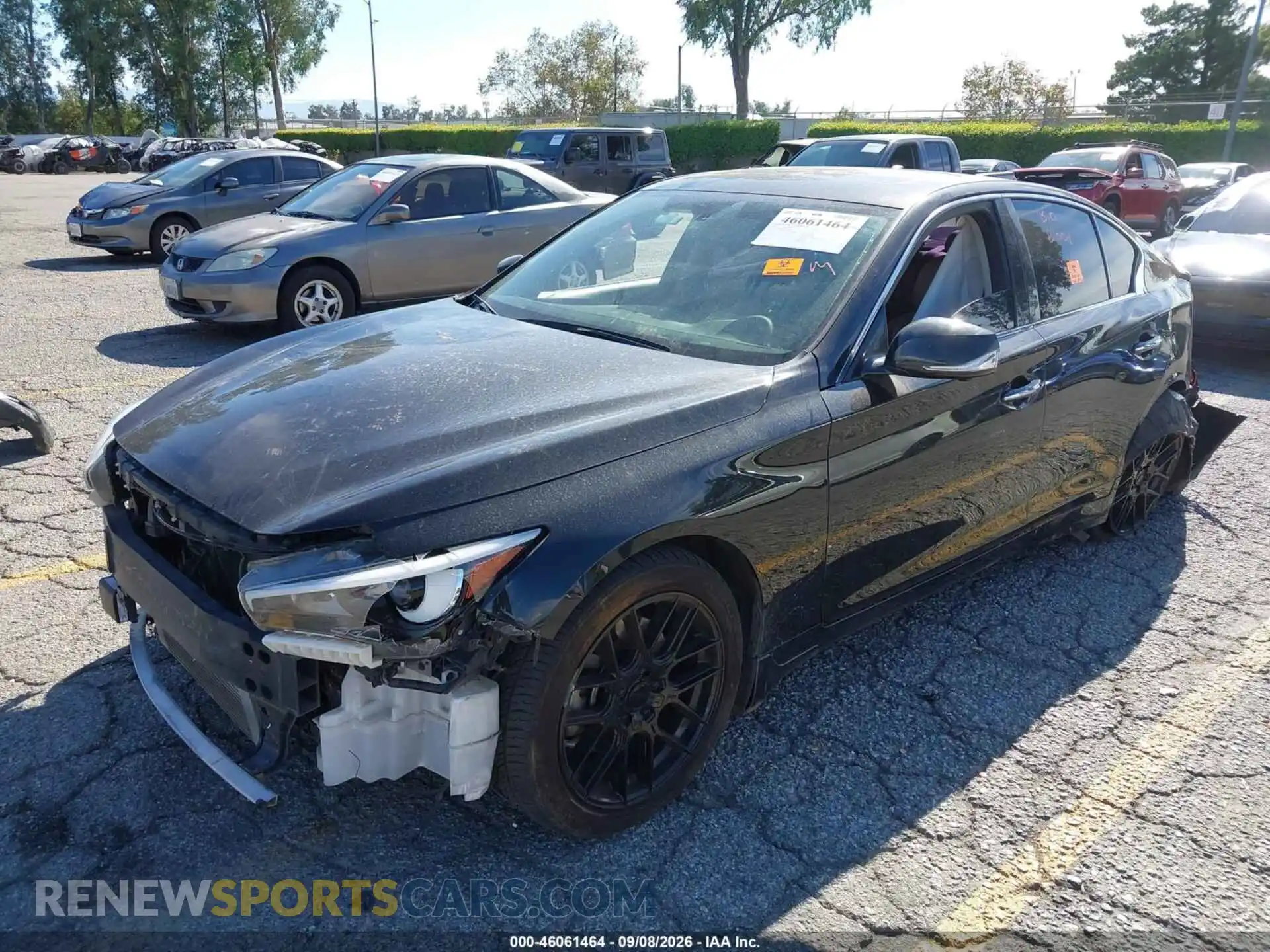 2 fotografías del automóvil dañado JN1EV7BP9PM513053 INFINITI Q50 2023