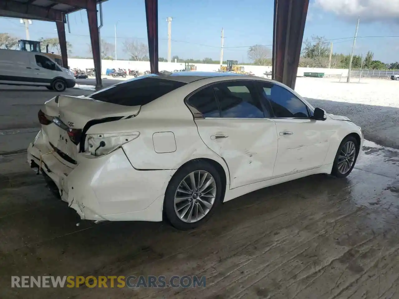 3 fotografías del automóvil dañado JN1EV7BPXPM510470 INFINITI Q50 2023