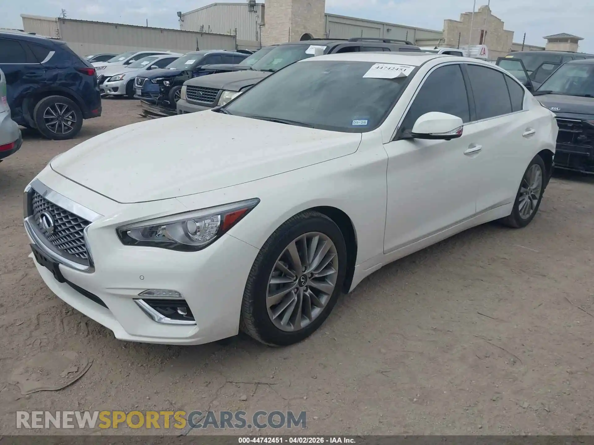 2 fotografías del automóvil dañado JN1EV7BPXPM510498 INFINITI Q50 2023