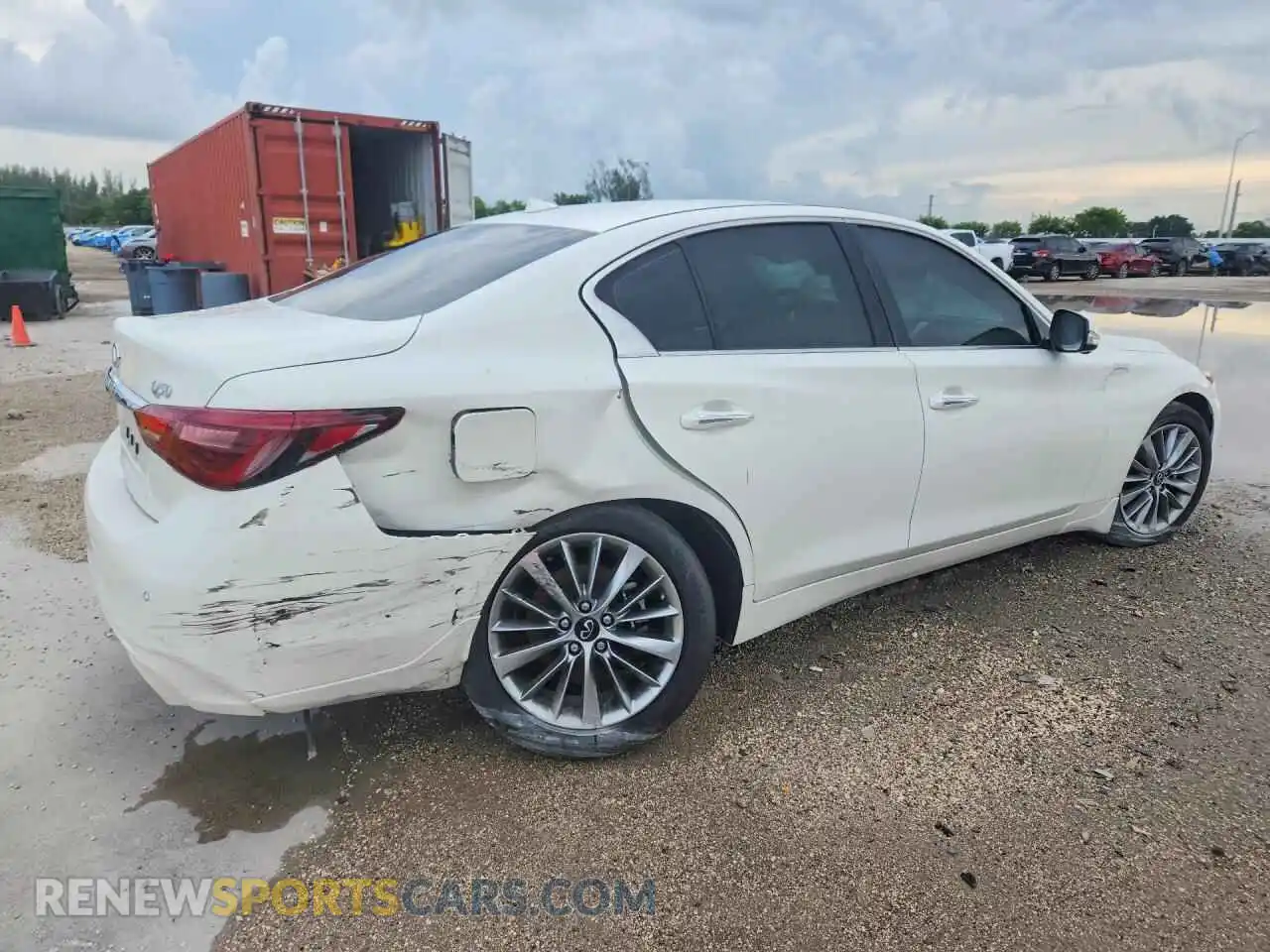 3 fotografías del automóvil dañado JN1EV7BPXPM510565 INFINITI Q50 2023