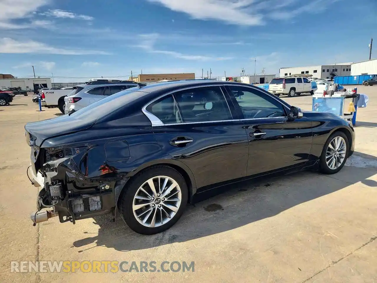 3 fotografías del automóvil dañado JN1EV7BPXPM511537 INFINITI Q50 2023