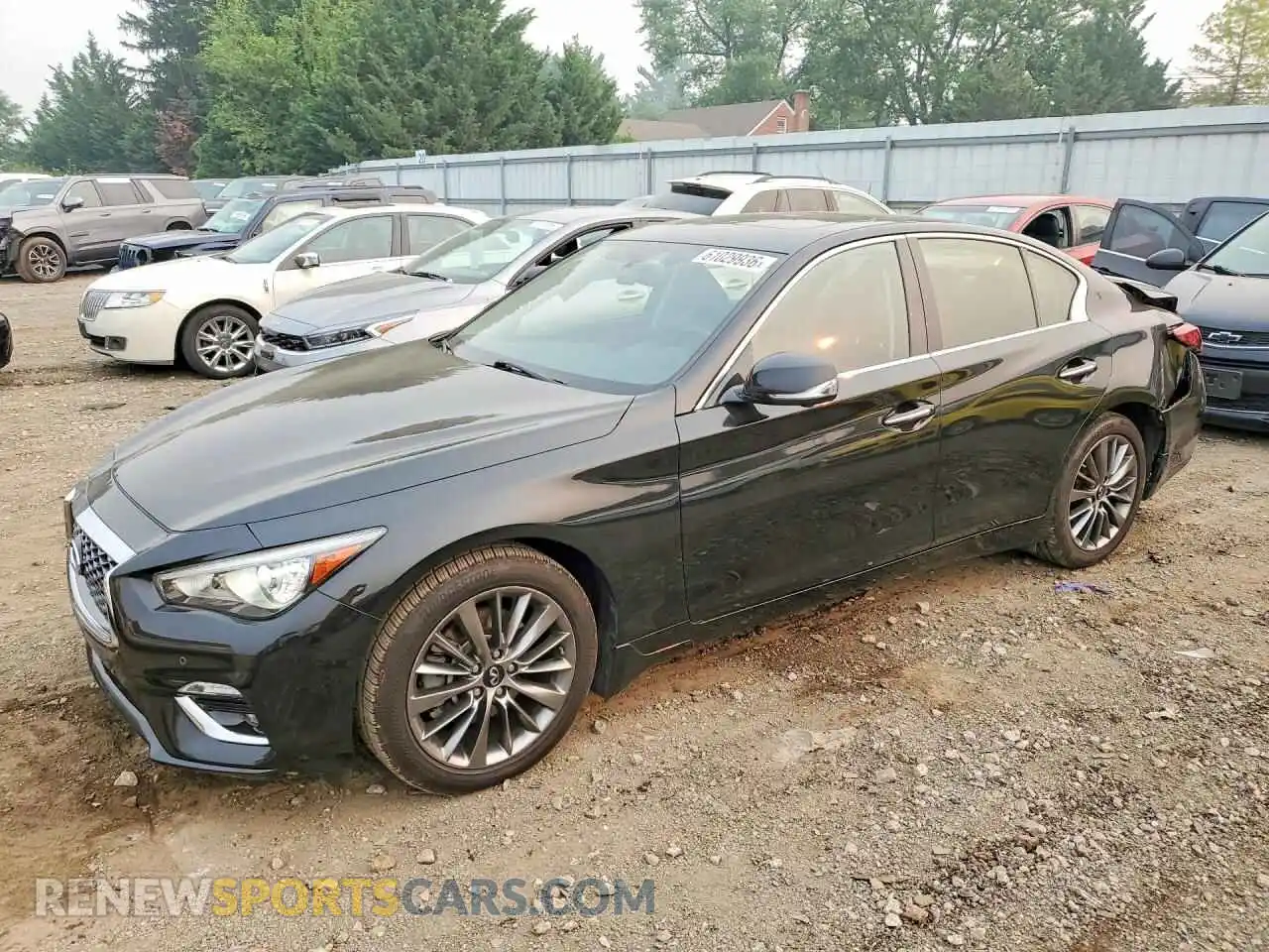 1 fotografías del automóvil dañado JN1EV7BR0PM541082 INFINITI Q50 2023