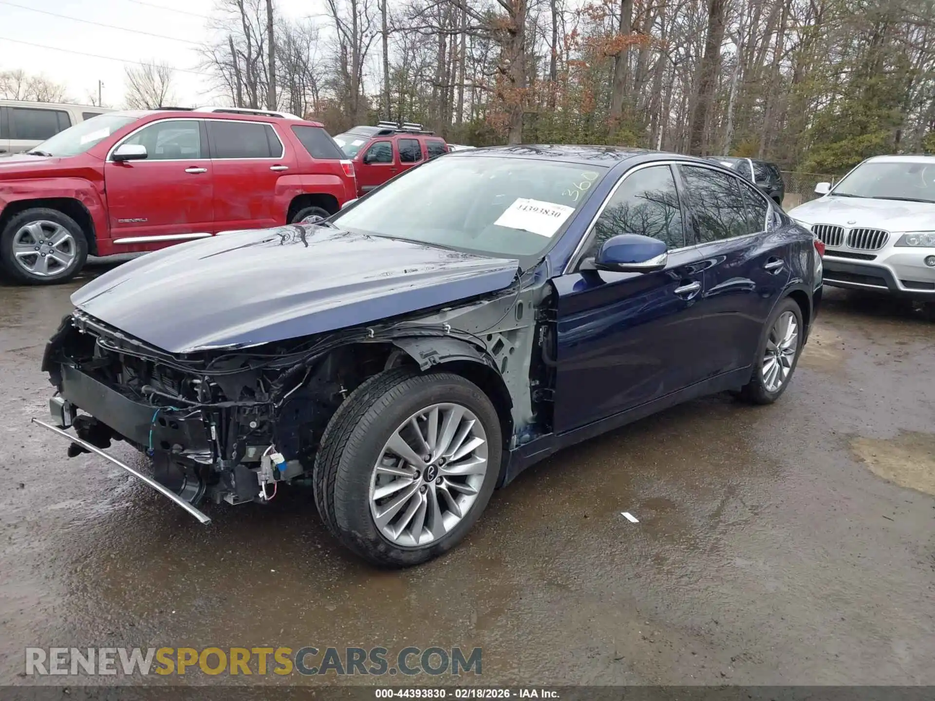 2 fotografías del automóvil dañado JN1EV7BR1PM541348 INFINITI Q50 2023