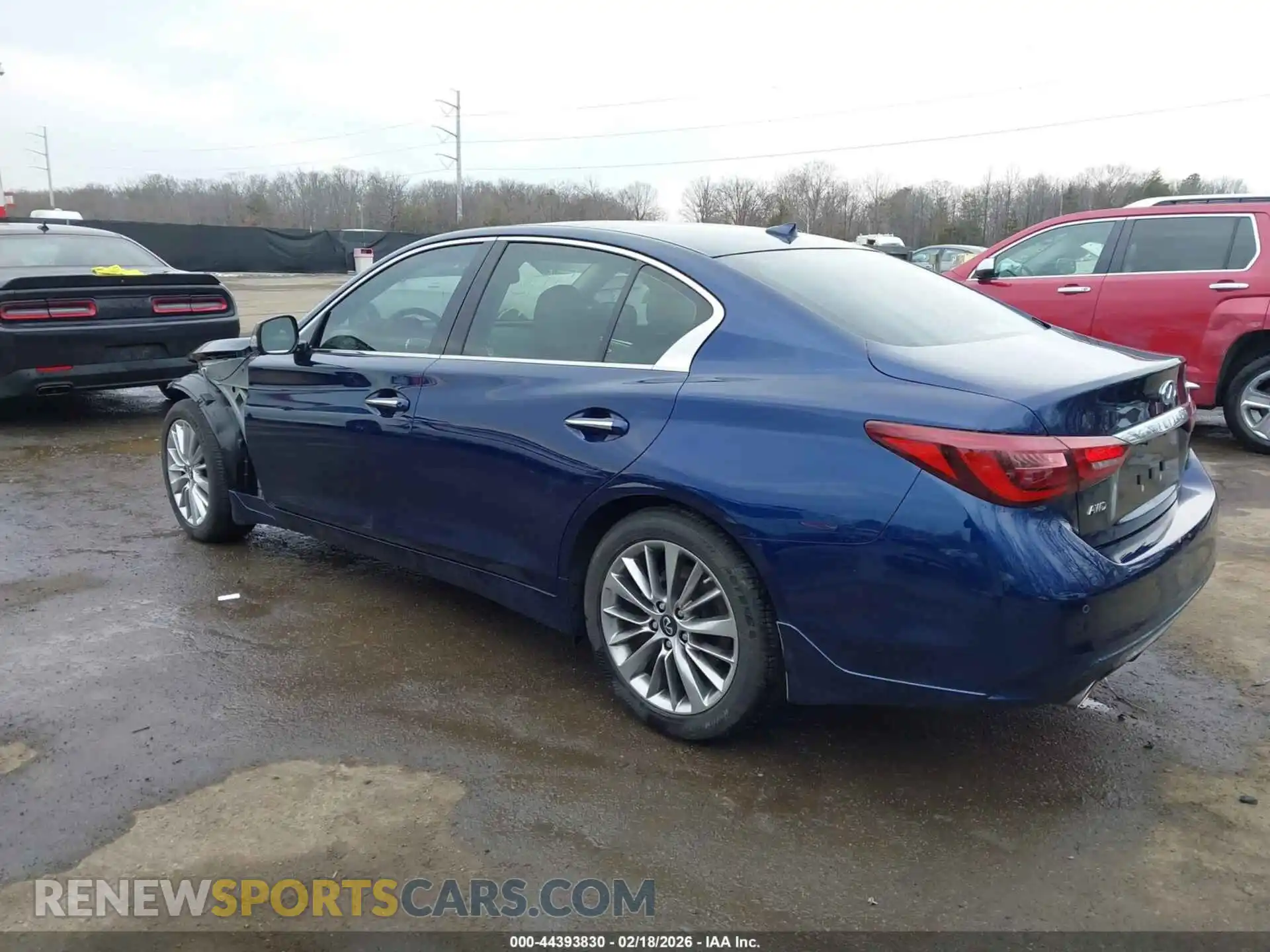 3 fotografías del automóvil dañado JN1EV7BR1PM541348 INFINITI Q50 2023