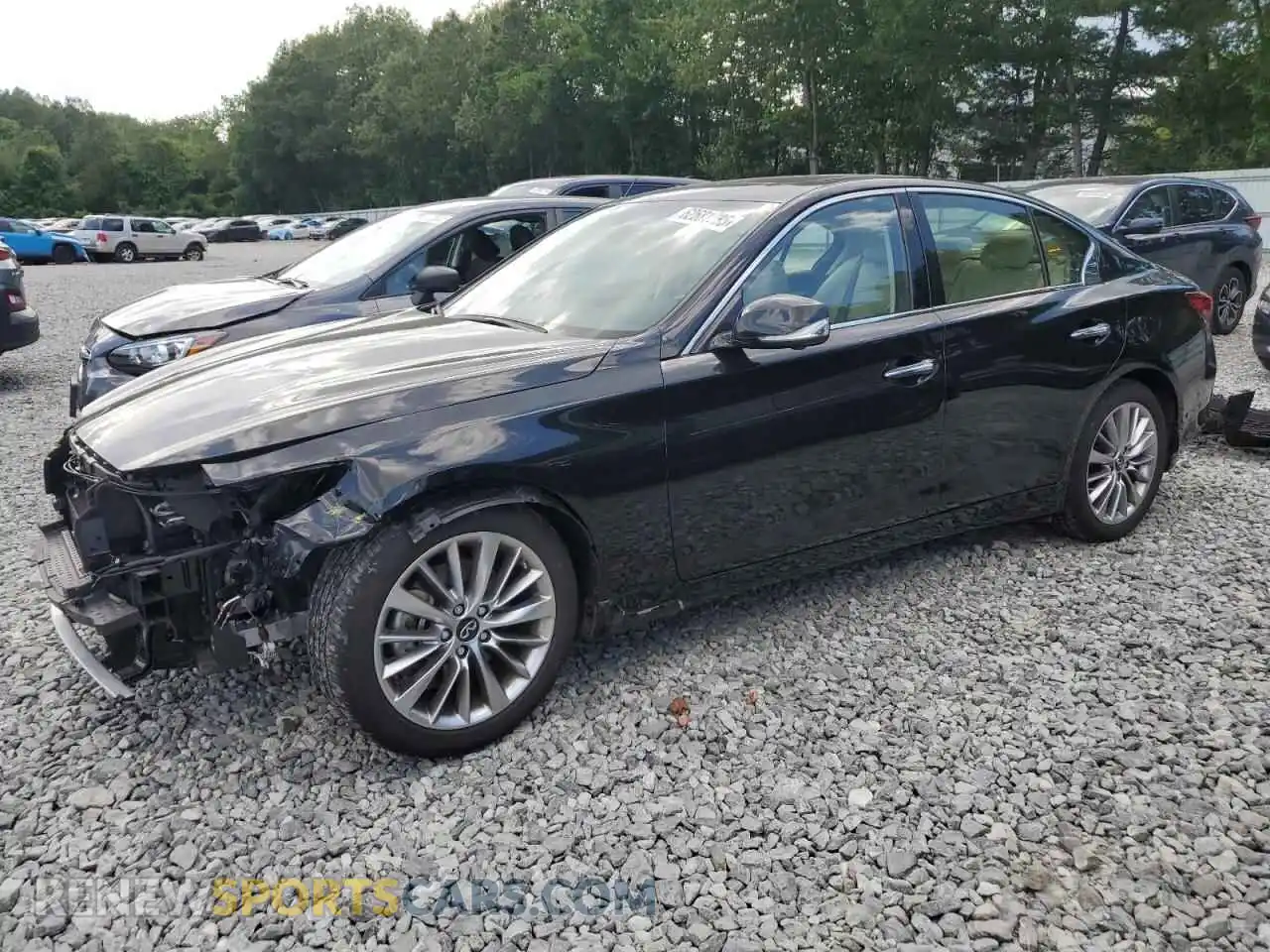 1 fotografías del automóvil dañado JN1EV7BR1PM541351 INFINITI Q50 2023