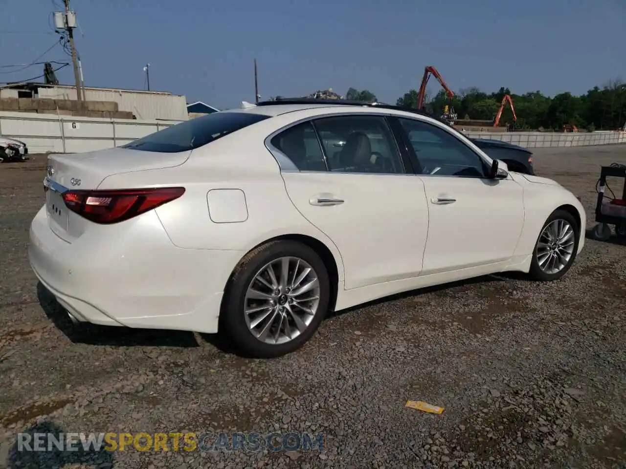 3 fotografías del automóvil dañado JN1EV7BR2PM540127 INFINITI Q50 2023