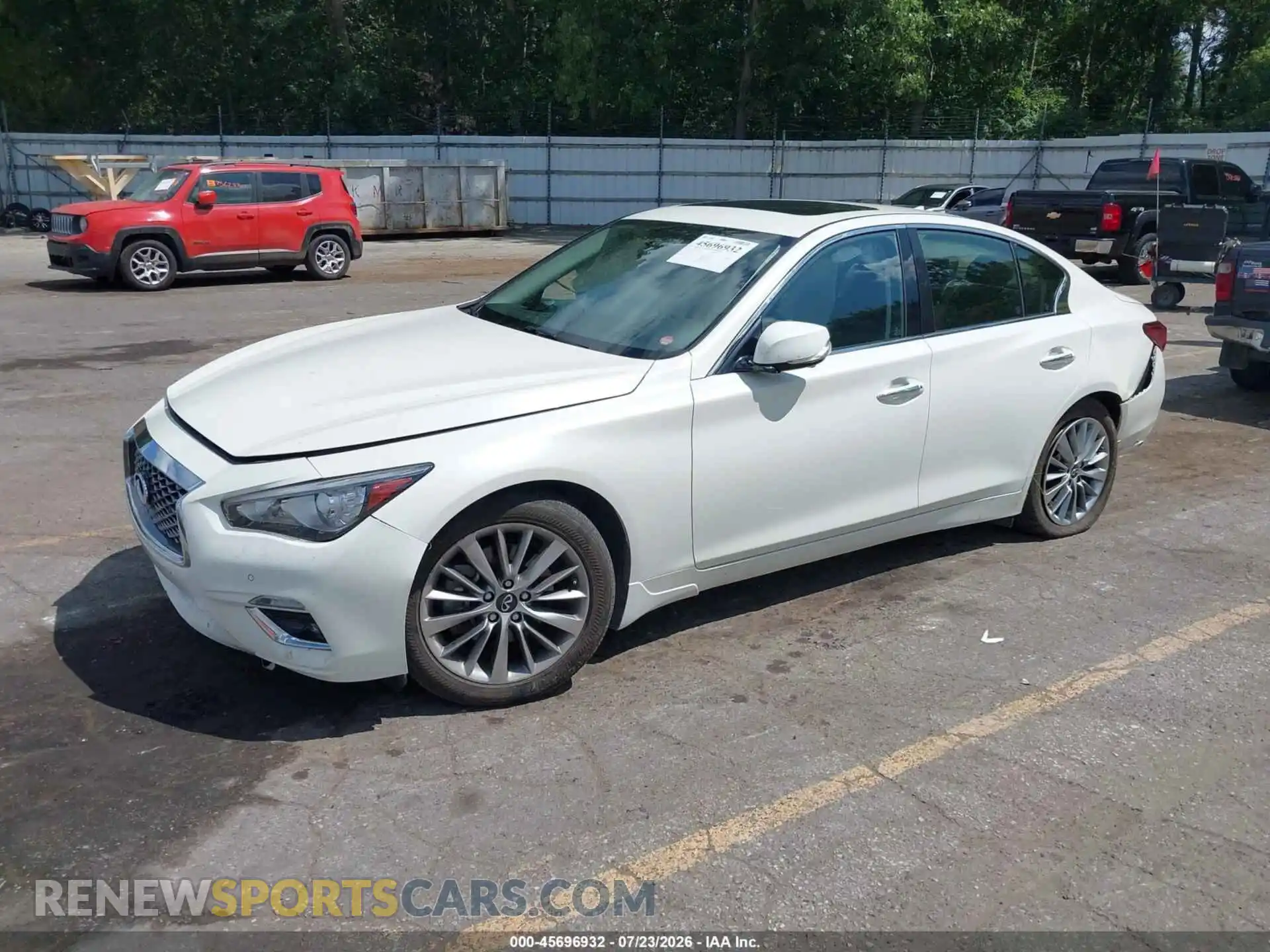 2 fotografías del automóvil dañado JN1EV7BR2PM540273 INFINITI Q50 2023