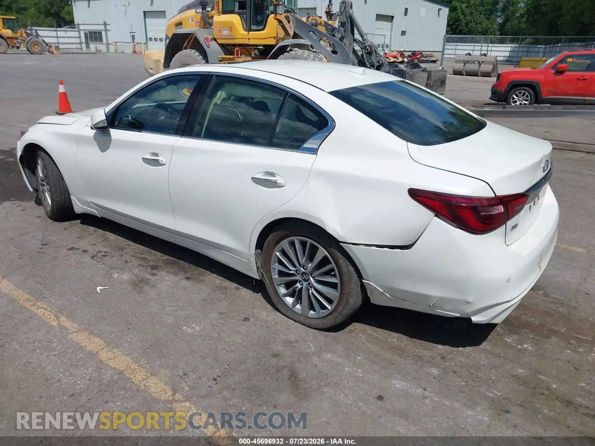 3 fotografías del automóvil dañado JN1EV7BR2PM540273 INFINITI Q50 2023