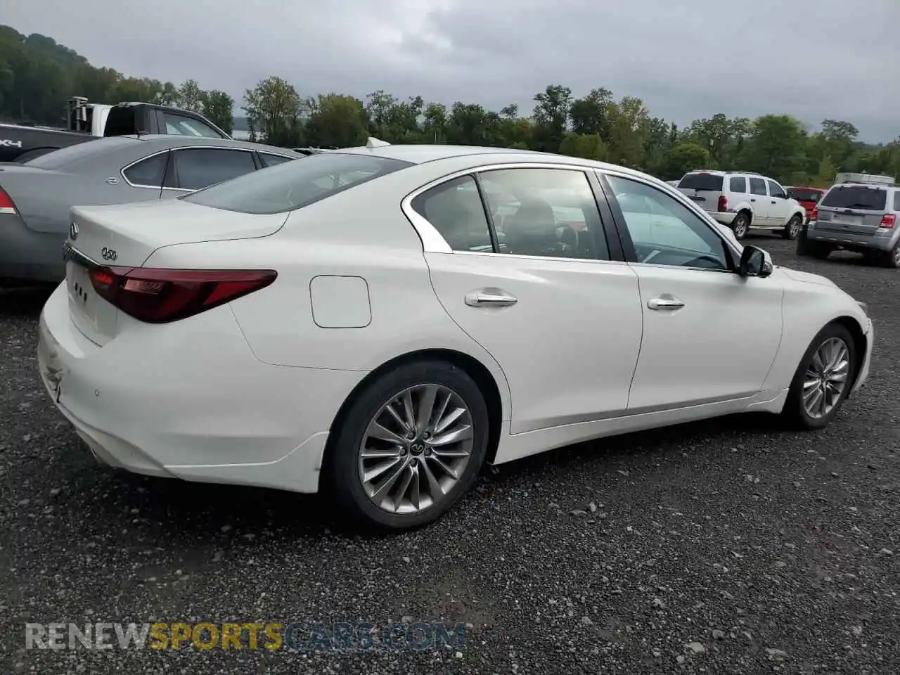 3 fotografías del automóvil dañado JN1EV7BR2PM542637 INFINITI Q50 2023