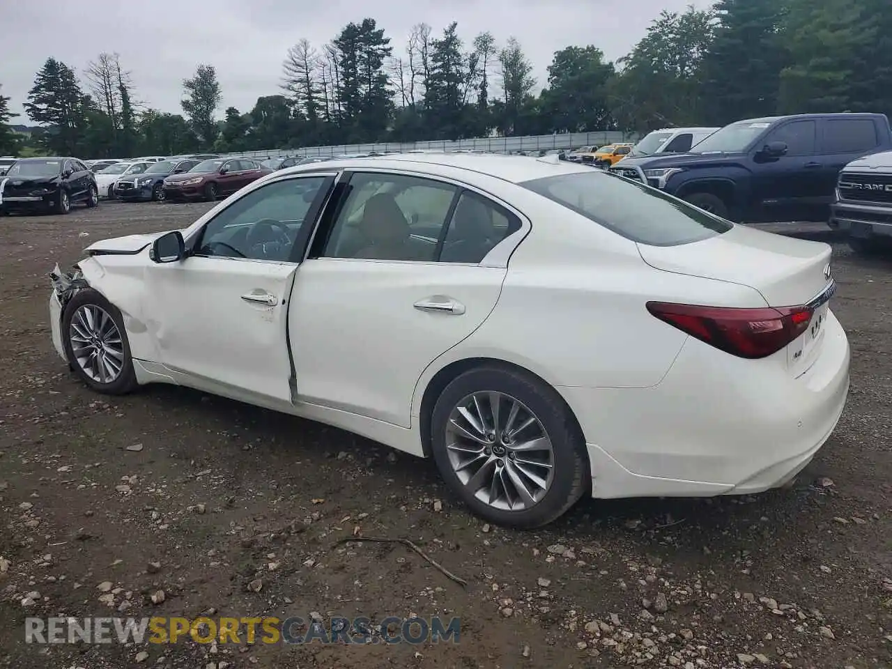 2 fotografías del automóvil dañado JN1EV7BR3PM541562 INFINITI Q50 2023