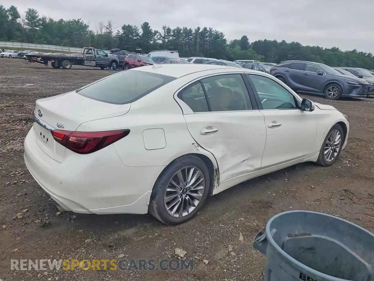 3 fotografías del automóvil dañado JN1EV7BR3PM541562 INFINITI Q50 2023