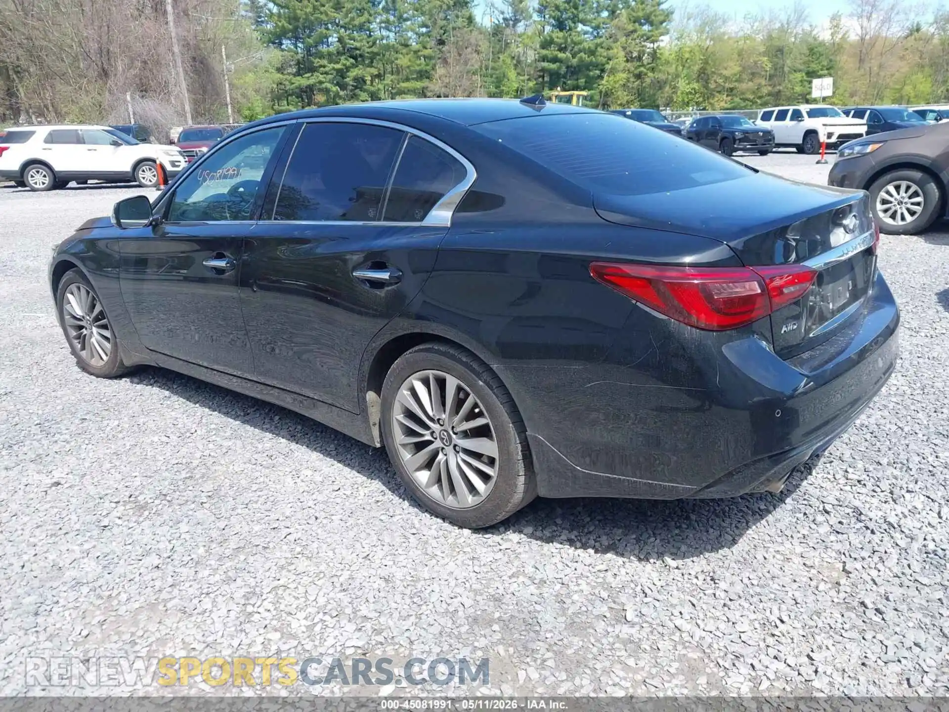 3 fotografías del automóvil dañado JN1EV7BR3PM541724 INFINITI Q50 2023
