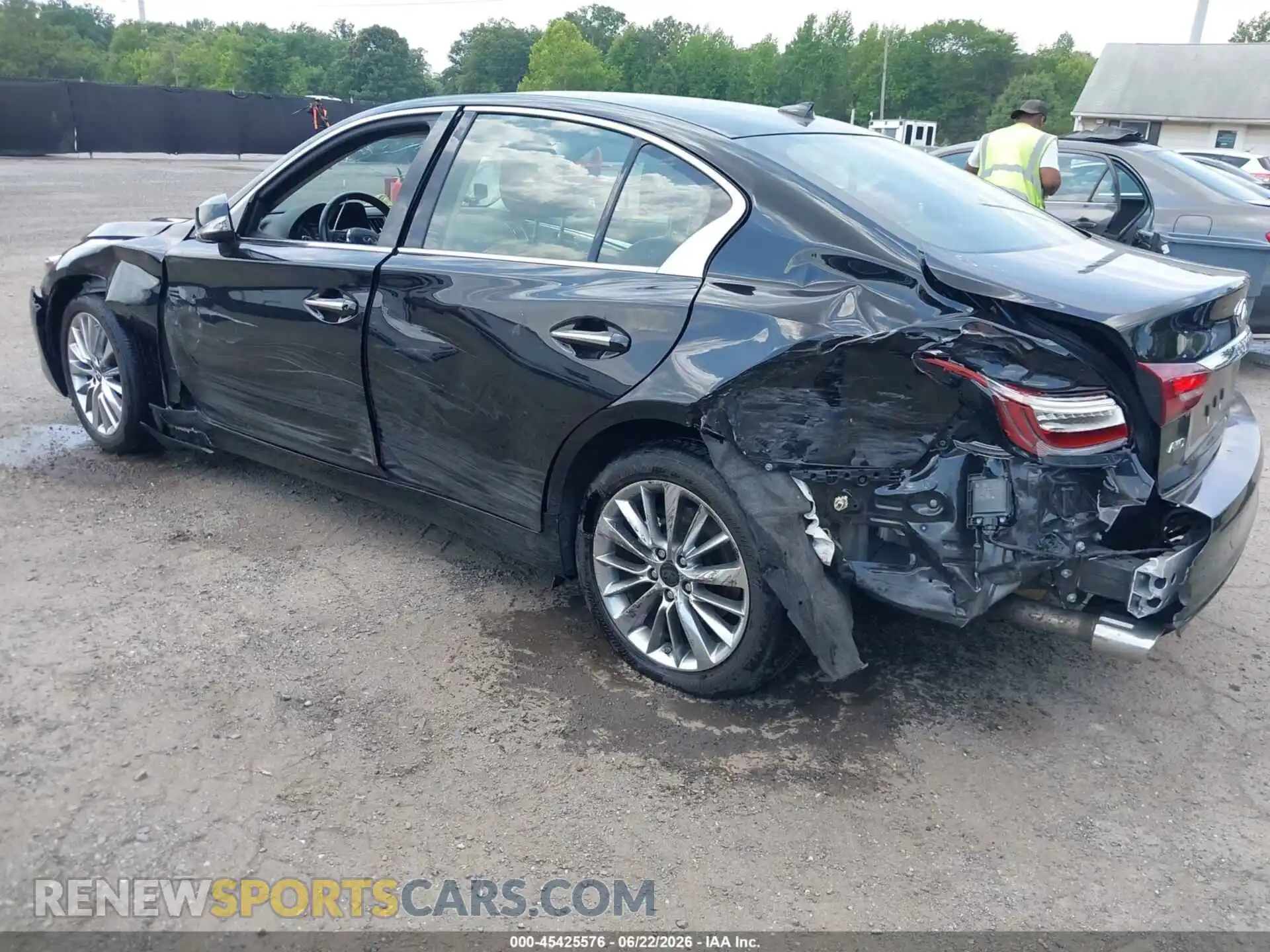 3 fotografías del automóvil dañado JN1EV7BR4PM541425 INFINITI Q50 2023