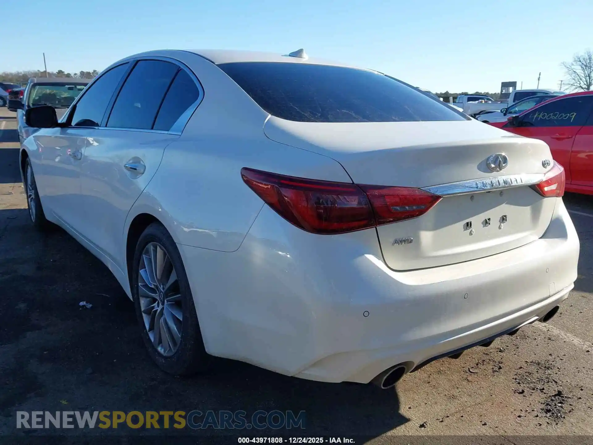 3 fotografías del automóvil dañado JN1EV7BR4PM541909 INFINITI Q50 2023
