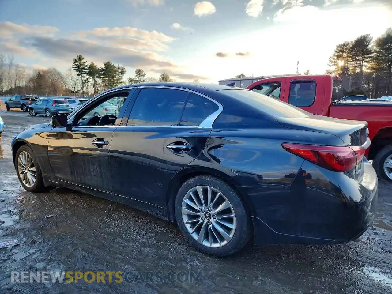 2 fotografías del automóvil dañado JN1EV7BR5PM540915 INFINITI Q50 2023