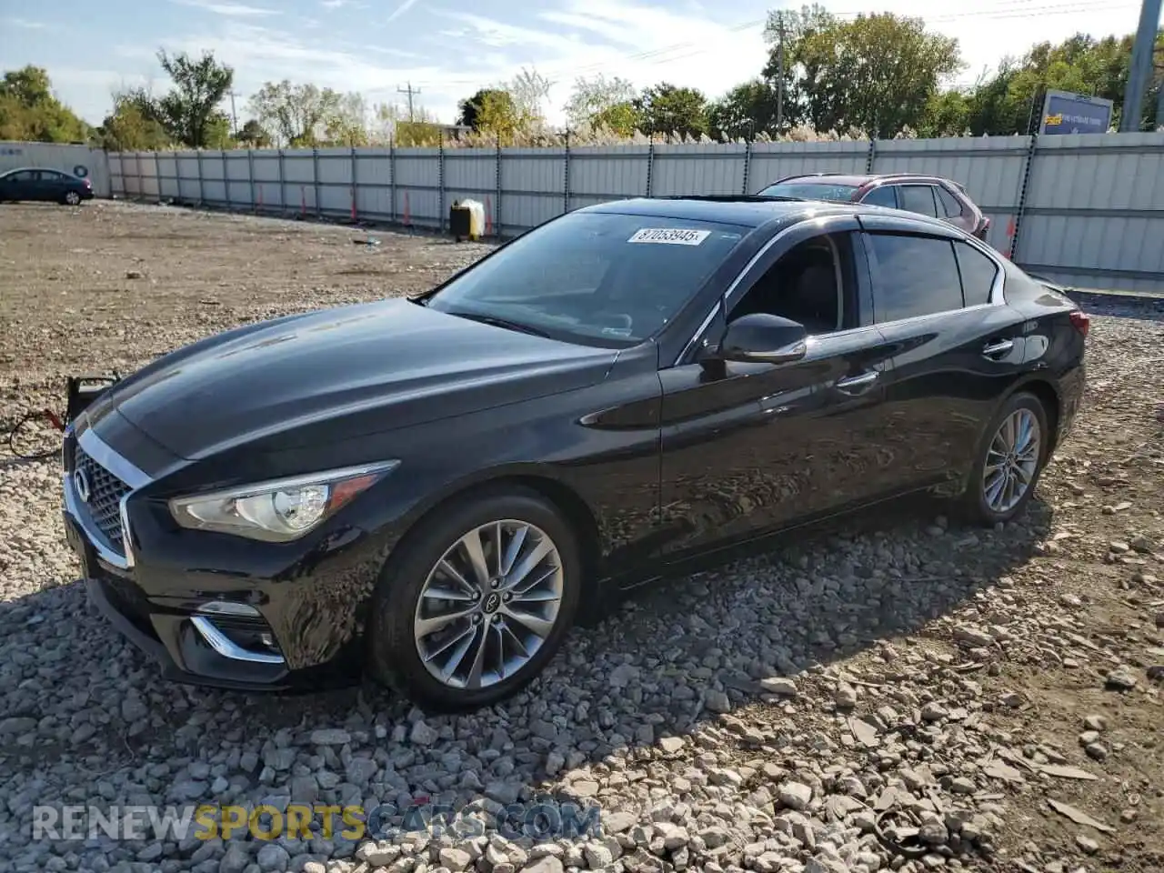 1 fotografías del automóvil dañado JN1EV7BR6PM543709 INFINITI Q50 2023