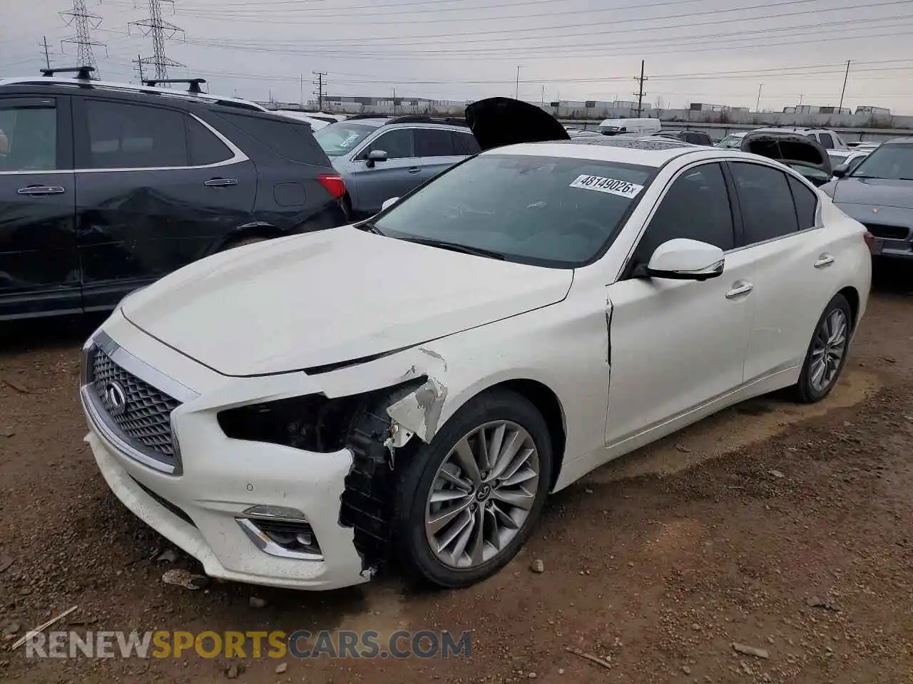 1 fotografías del automóvil dañado JN1EV7BR8PM541315 INFINITI Q50 2023