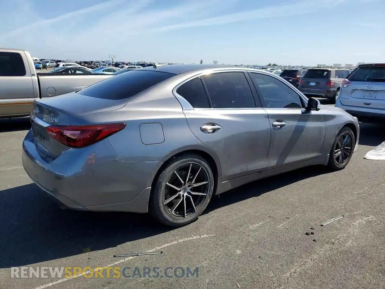 3 fotografías del automóvil dañado JN1EV7BR8PM541587 INFINITI Q50 2023