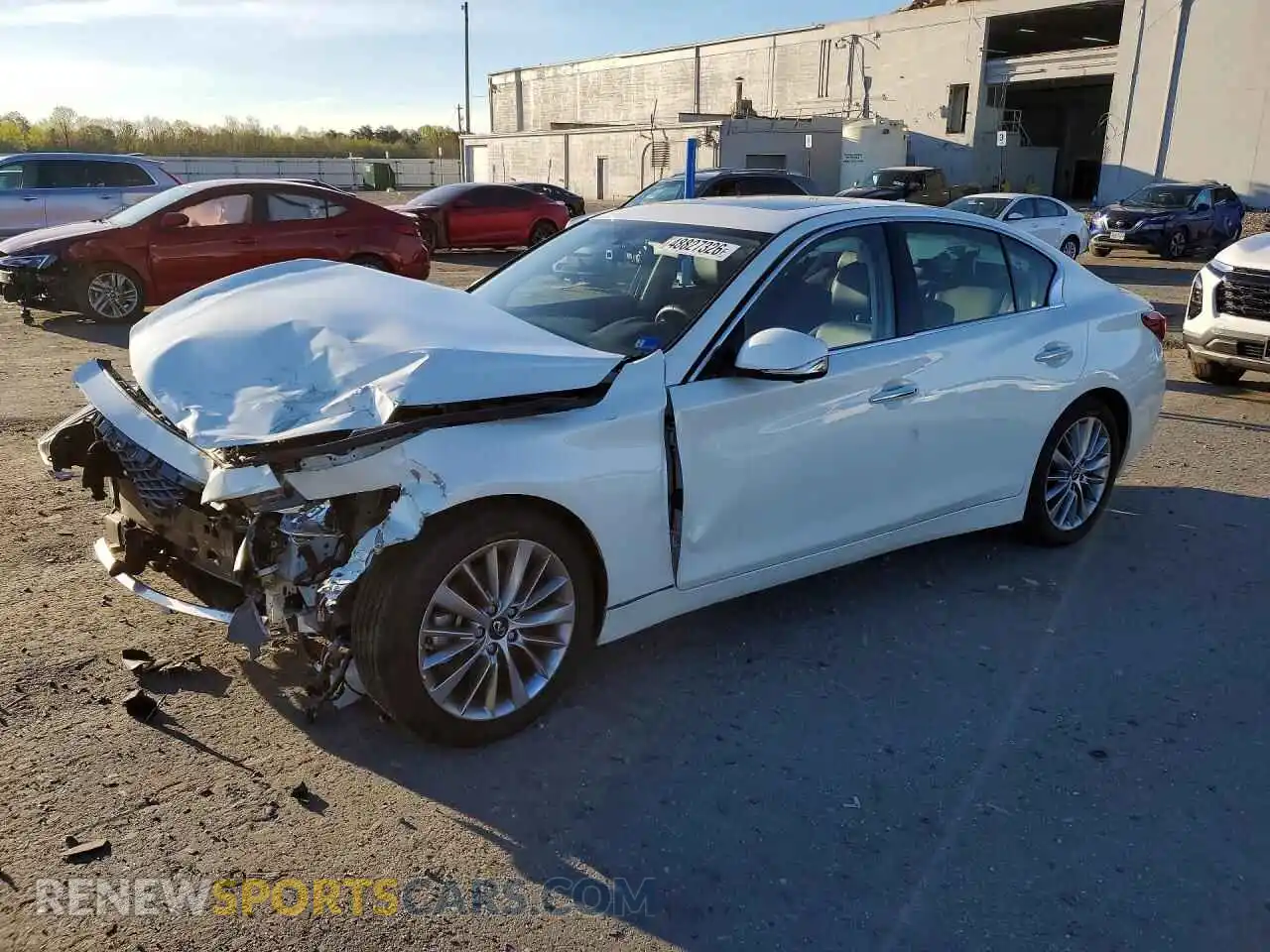 1 fotografías del automóvil dañado JN1EV7BR8PM542139 INFINITI Q50 2023