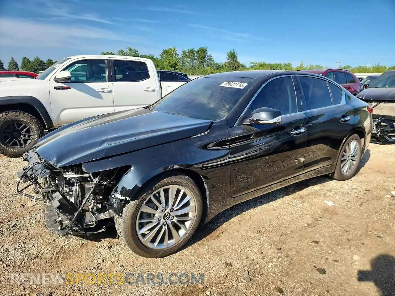 1 fotografías del automóvil dañado JN1EV7BR9PM542053 INFINITI Q50 2023