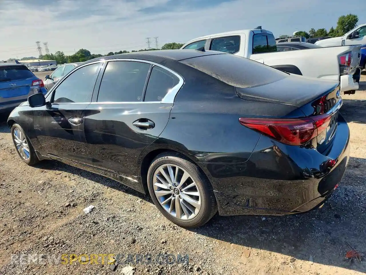 2 fotografías del automóvil dañado JN1EV7BR9PM542053 INFINITI Q50 2023