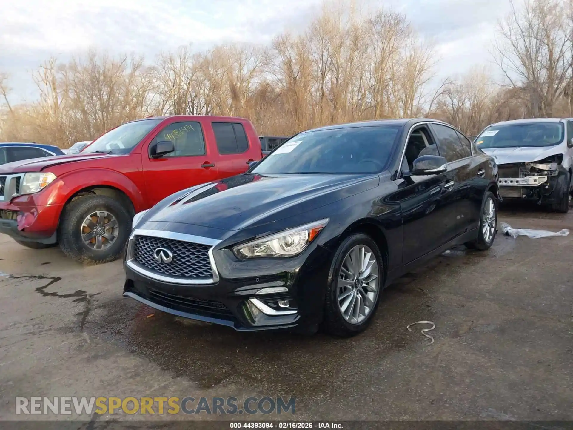 2 fotografías del automóvil dañado JN1EV7BR9PM542652 INFINITI Q50 2023