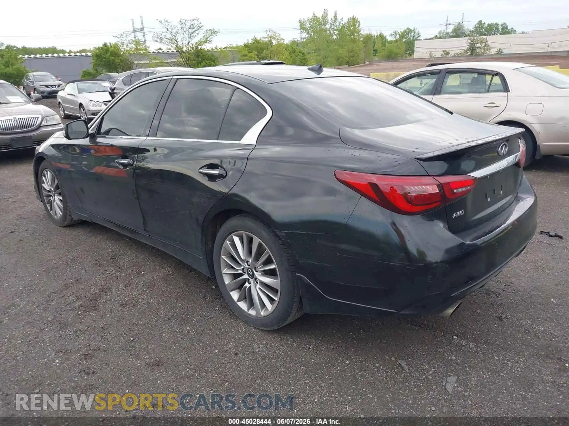 3 fotografías del automóvil dañado JN1EV7BRXPM542305 INFINITI Q50 2023