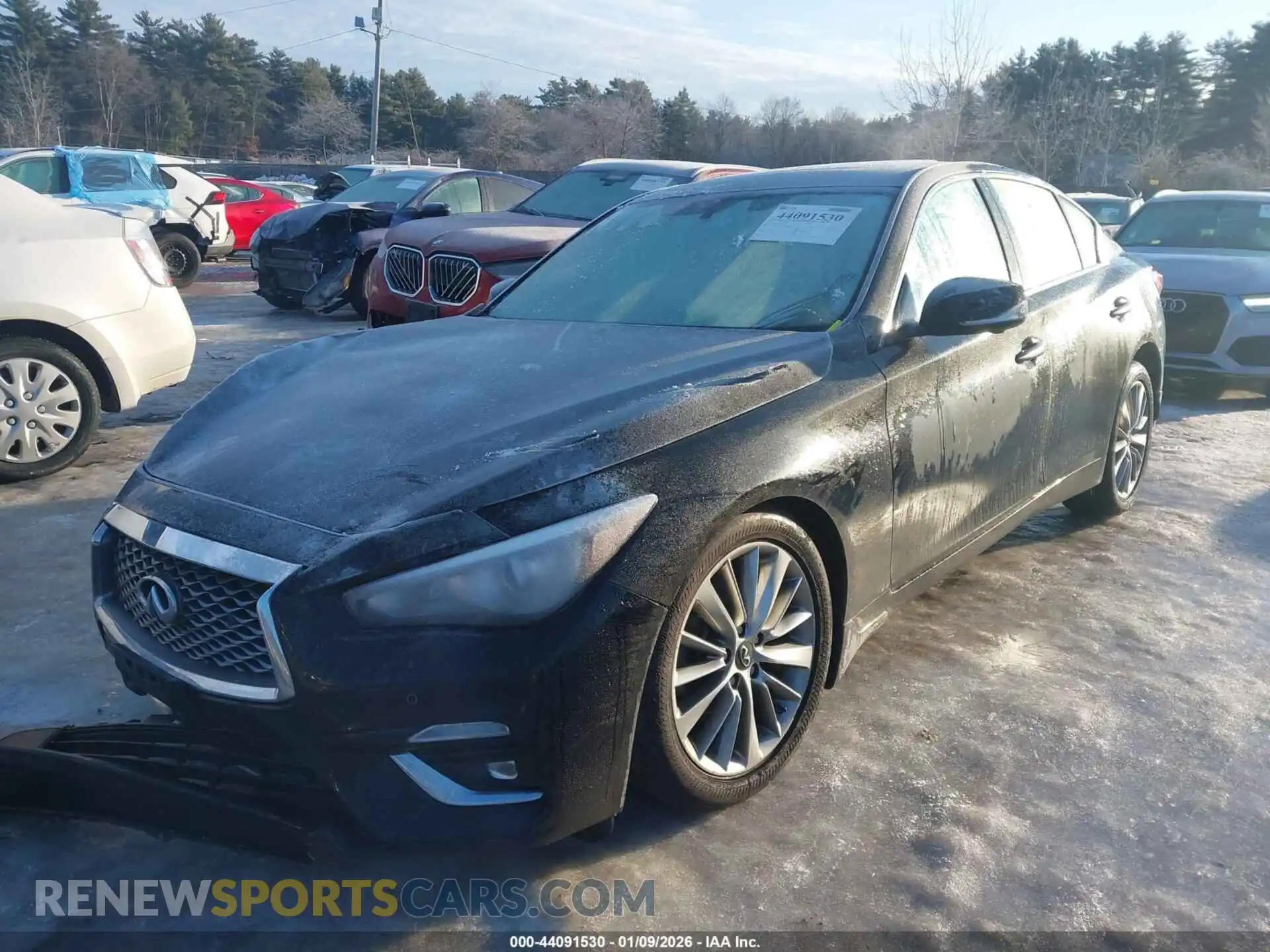 2 fotografías del automóvil dañado JN1EV7BRXPM543227 INFINITI Q50 2023