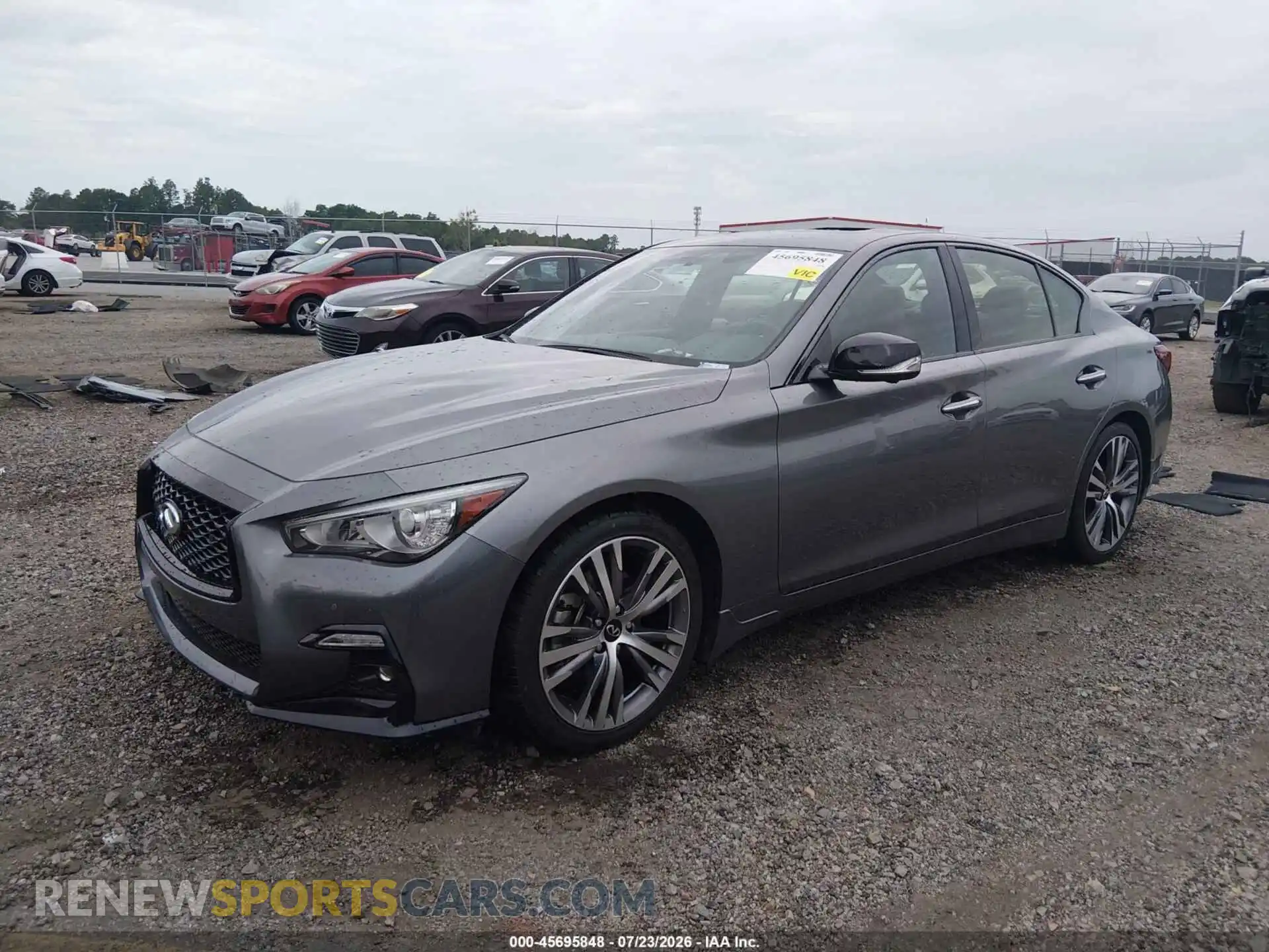 2 fotografías del automóvil dañado JN1EV7CP2PM510929 INFINITI Q50 2023