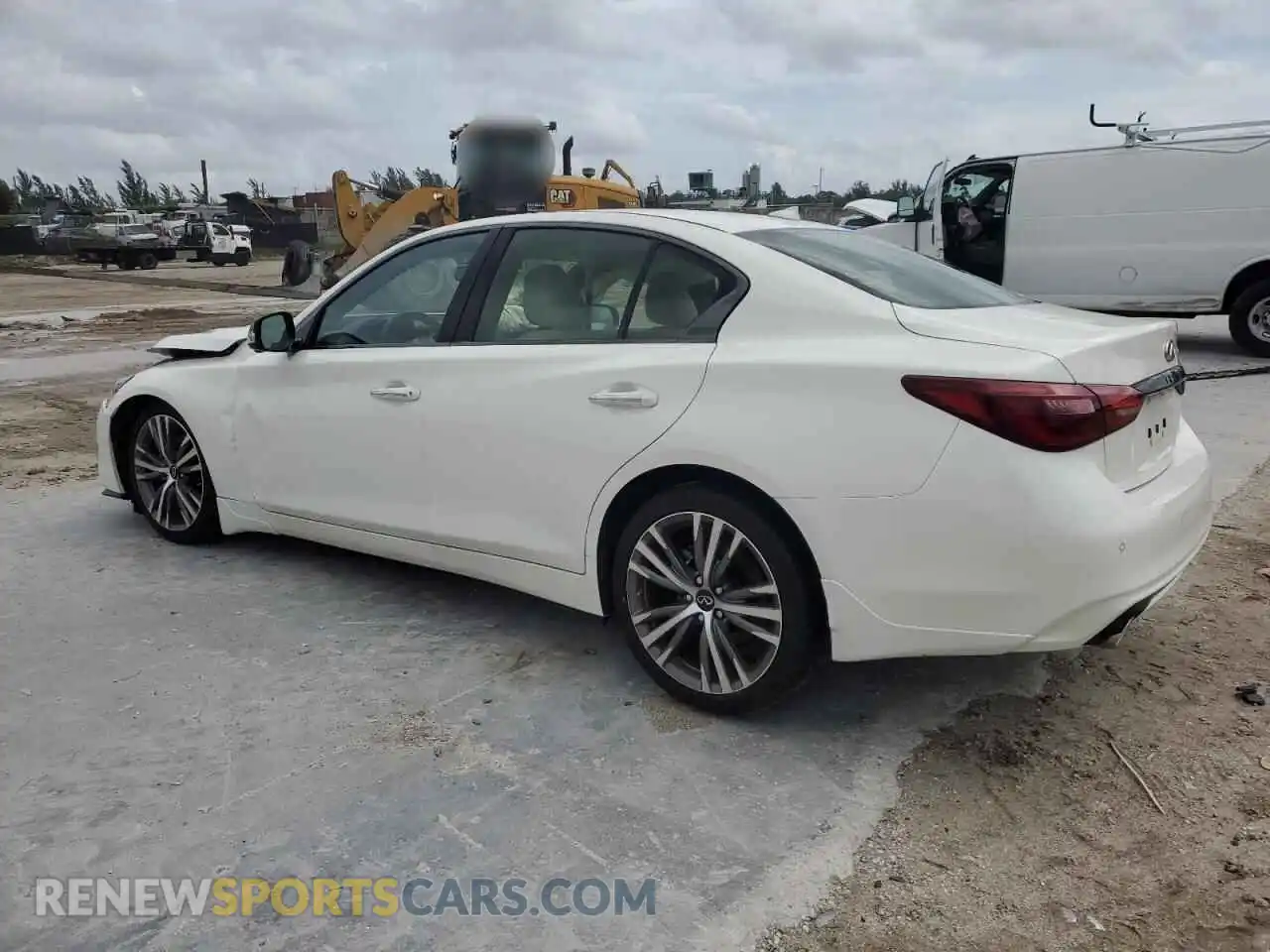 2 fotografías del automóvil dañado JN1EV7CP4PM510785 INFINITI Q50 2023